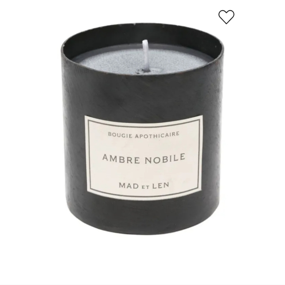 NWT MAD et LEN Candle Ambre Nobile. Luxury Candle